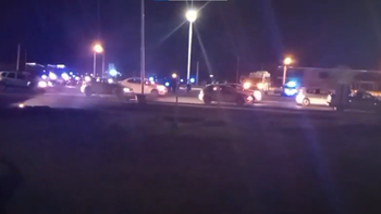 Fuerte operativo de la policía sobre ruta 7.