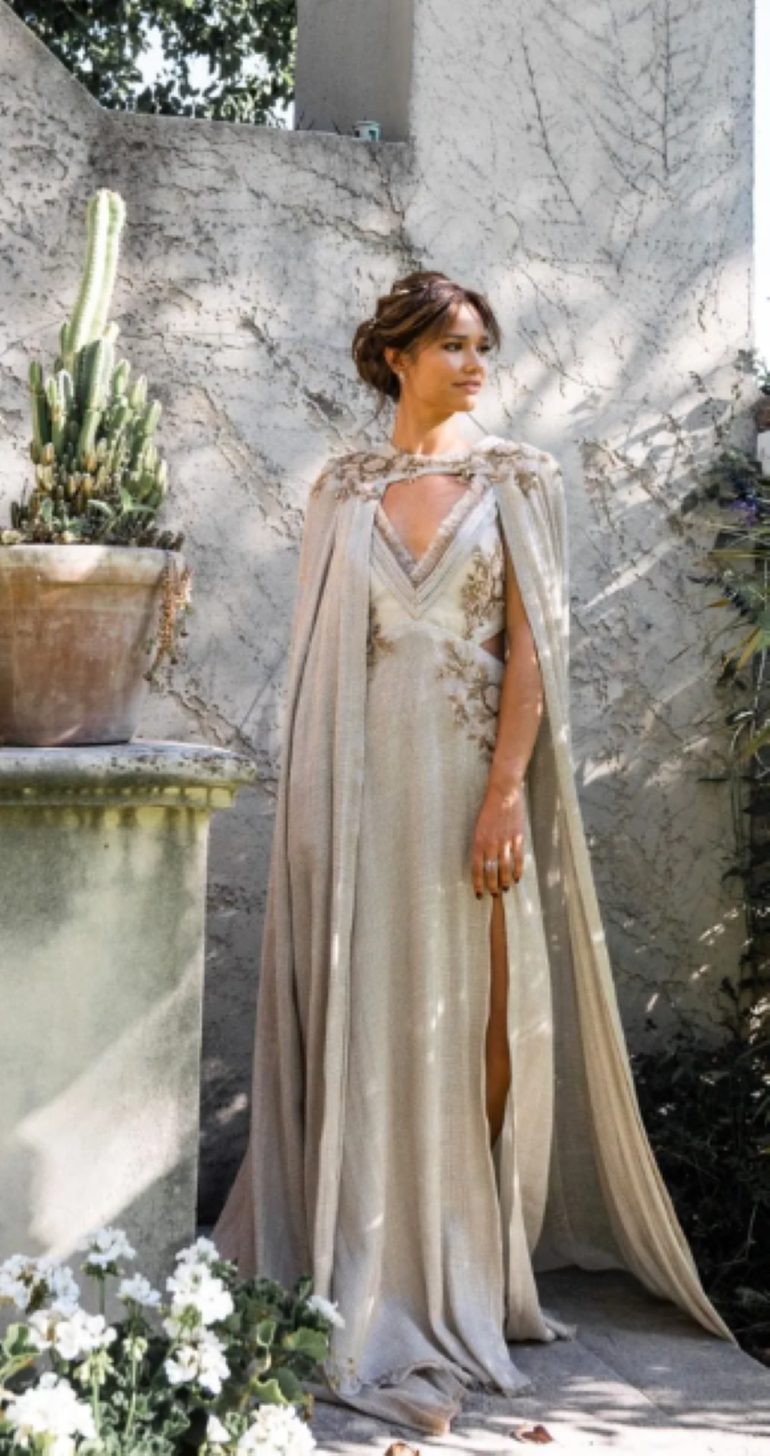 El vestido de Manu fue diseñado por Catalina Silveyra.