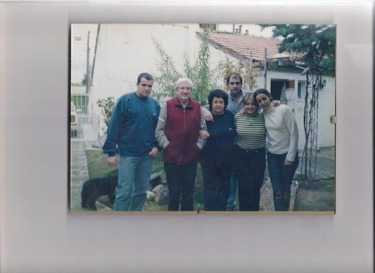 Arturo Pérez y familia.