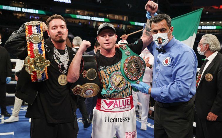 Canelo, del ingreso a todo ritmo con J Balvin, al nocaut en el tercer round
