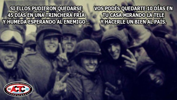 La comparación con Malvinas de la ACTC que generó reacciones