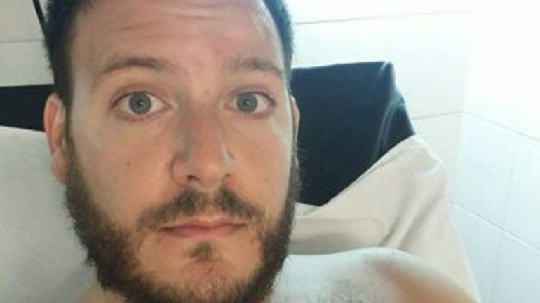 Emanuel Ferron en el hospital