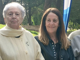 Derlis Kloosterman, en una de sus últimas apariciones públicas, junto a la secretaria de Relaciones Institucionales, Luciana De Giovanetti el 23 de septiembre de 2023.