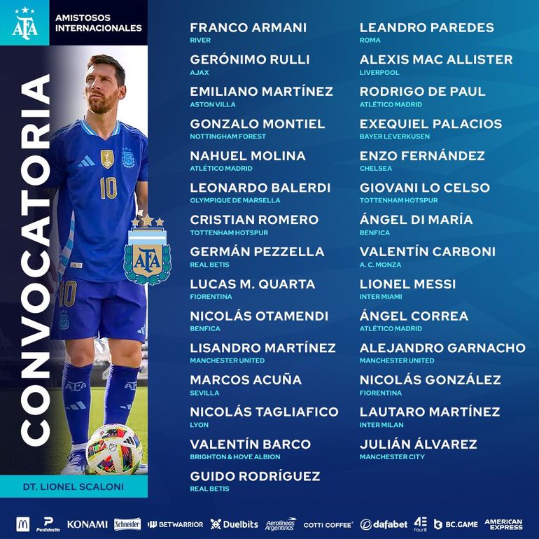 Los convocados Los convocados