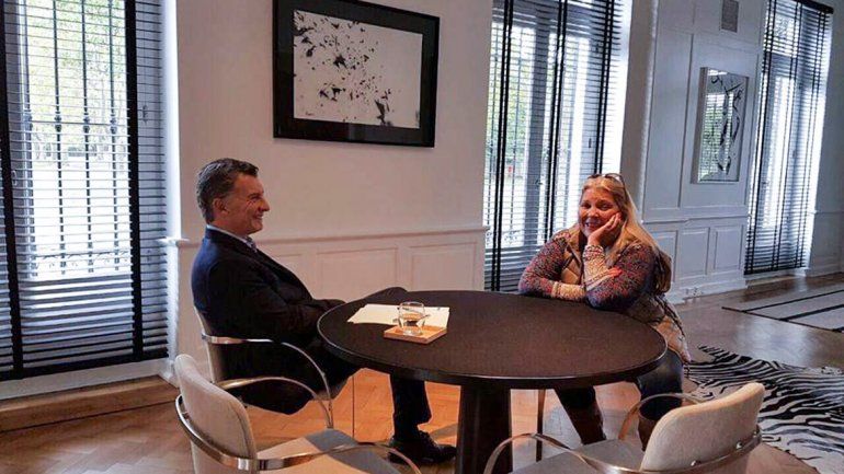 El Presidente y la diputada de la CC se reunieron en la Quinta de Olivos.