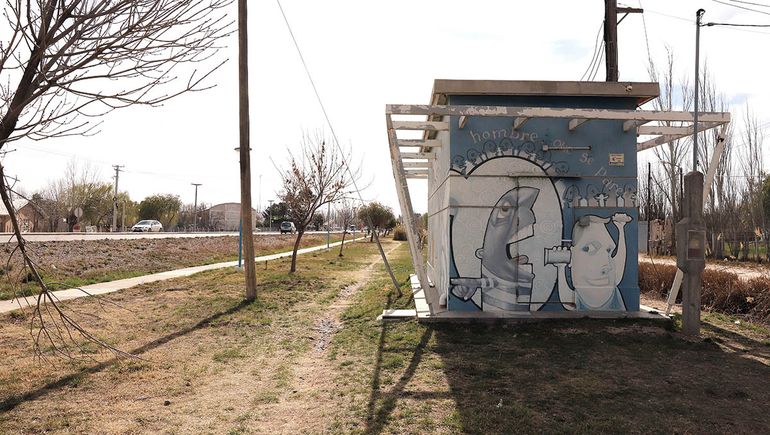 El paseo tiene 800 metros lineales y está ubicado a la vera de la Ruta Provincial 7.