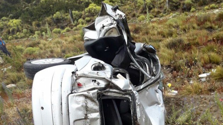Accidente sobre la Ruta 40.