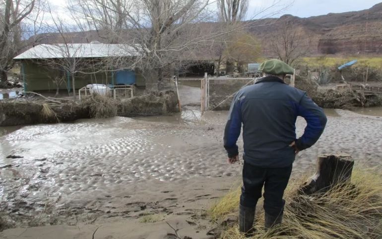 Temporal en Paso de los Indios: perdió casi todo y le salvó la vida a un hombre