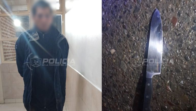 El delincuente fue detenido por los vecinos en Centenario