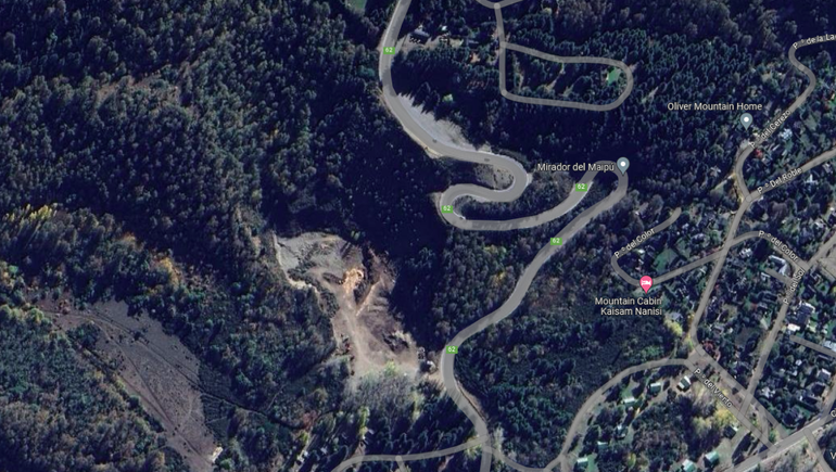 Se encamina el pavimento de la ruta camino a lago Lolog