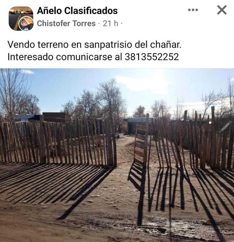 Los clasificados en la venta de tierras con mejoras. Son de tomas que no regularizadas. Otras, de loteos sociales que no se pueden vender por ordenanza. Los clasificados en la venta de tierras con mejoras. Son de tomas que no regularizadas. Otras, de loteos sociales que no se pueden vender por ordenanza.