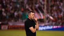 Coudet se presentó en la conferencia de prensa tras quedar eliminado en la Copa Argentina.