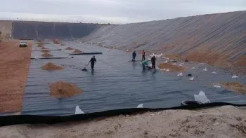 Así se prepararon las cavas del actual Complejo Ambiental Neuquén.