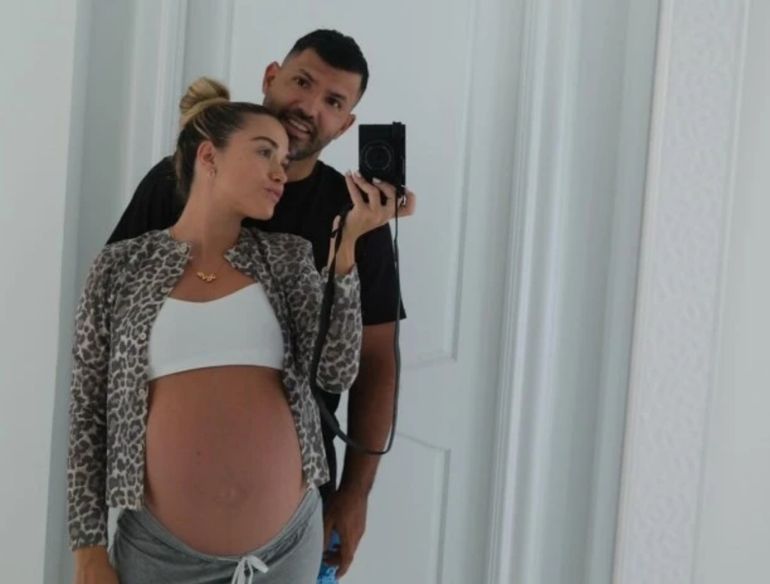 El Kun Agüero y Sofía Calzetti El Kun Agüero y Sofía Calzetti