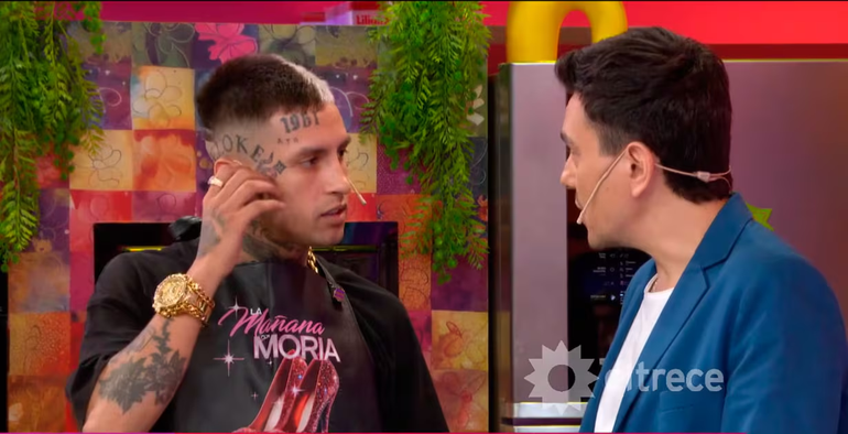 El tenso cruce en vivo entre L-Gante y Gustavo Méndez por un mensaje de Maxi El Brother