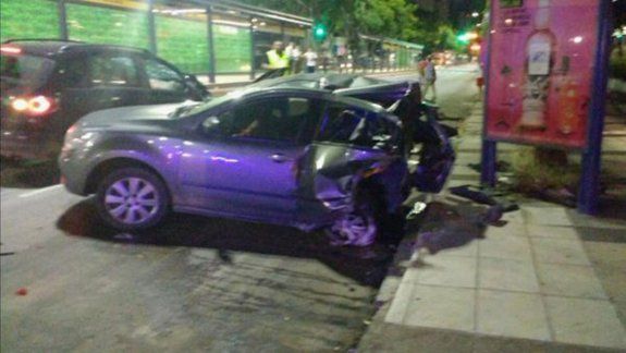 Huía de un accidente