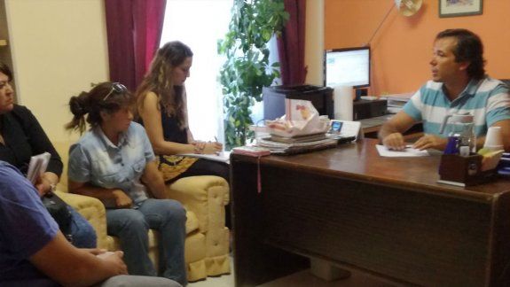 El jefe de fiscales, José Gerez, se reunió con la familia de las víctimas.