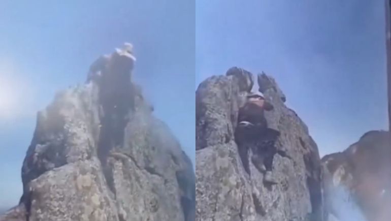 La víctima intentó modificar su posición para tomarse una foto