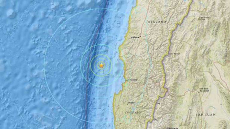 Dos fuertes sismos sacudieron el centro y el norte de Chile