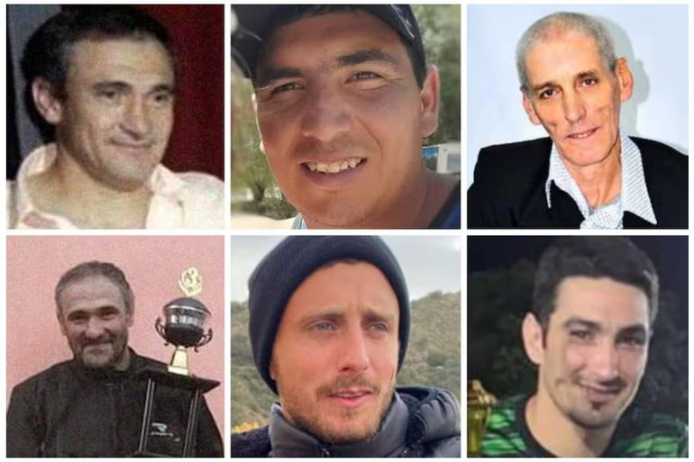 Las seis víctimas fatales. Las seis víctimas fatales.