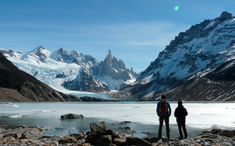 La Laguna Torre, al pie del Cerro Solo, en el sector norte del Parque Nacional Los Glaciares. La Laguna Torre, al pie del Cerro Solo, en el sector norte del Parque Nacional Los Glaciares.