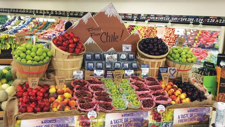 Chile, otro ejemplo a seguir. Sector privado y público unidos para promocionar sus productos en las distintas góndolas del exterior. Chile, otro ejemplo a seguir. Sector privado y público unidos para promocionar sus productos en las distintas góndolas del exterior.