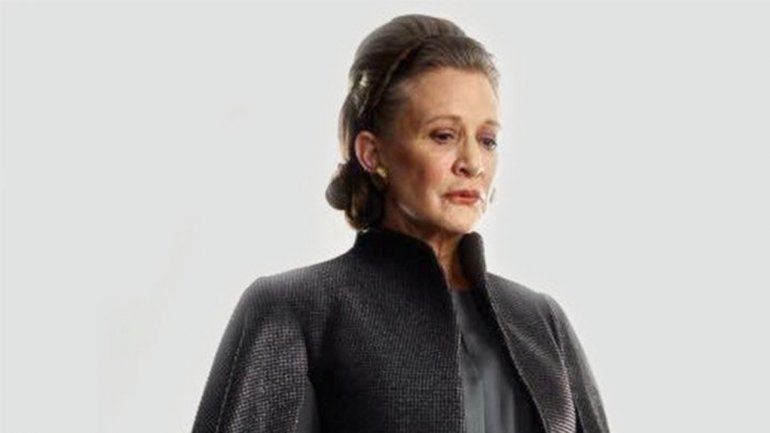 Carrie Fisher en la nueva postal que se filtró en Tumblr.