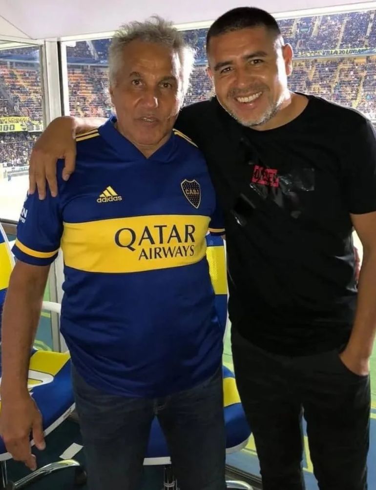 El Beto Márcico y Riquelme hace un tiempo El Beto Márcico y Riquelme hace un tiempo