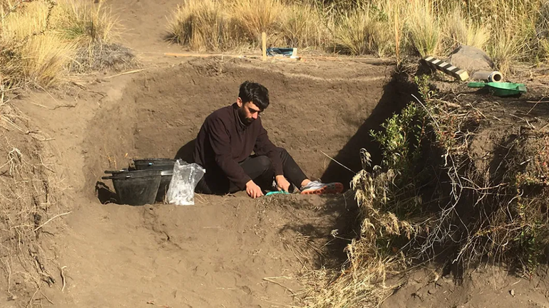 Los restos arqueológicos fueron hallados cerca de Junín de los Andes / Foto Prensa Gobierno