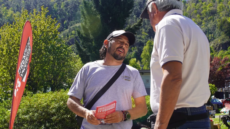 El candidato del Frente de Izquierda