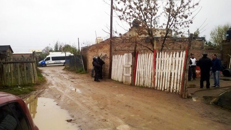 La Metropolitana en uno de los allanamientos en Toma La Familia.