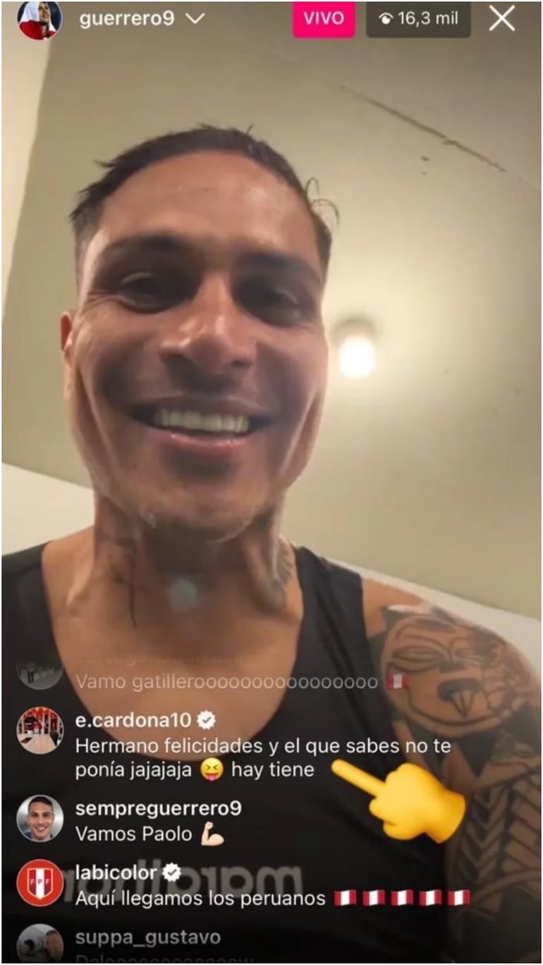 El comentario de Cardona a Paolo Guerrero contra Fernando Gago El comentario de Cardona a Paolo Guerrero contra Fernando Gago