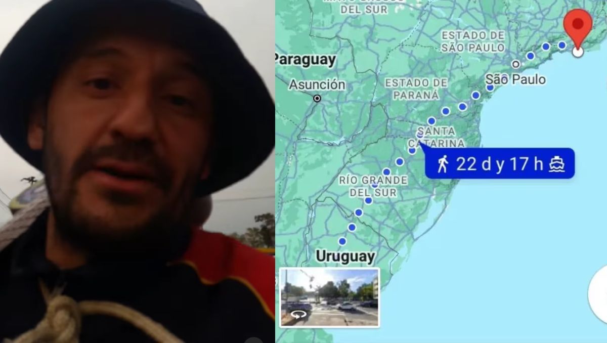 ¡Locura! El hincha de Boca que se fue caminando a Río de Janeiro para la final