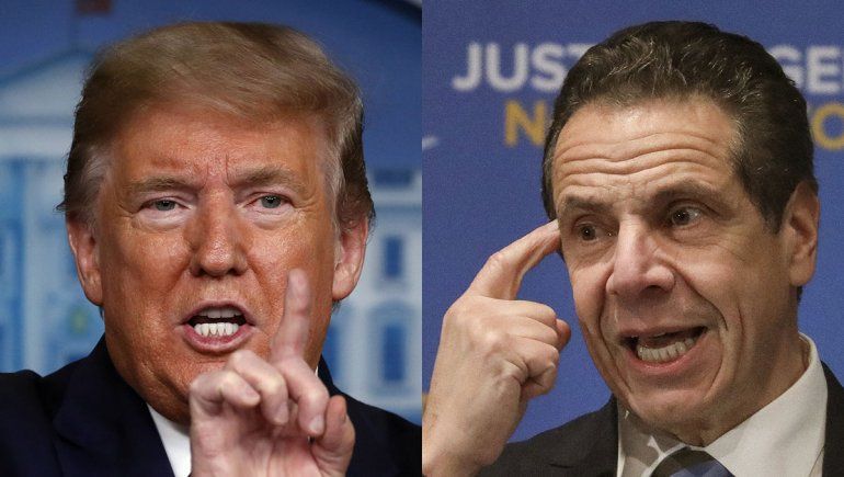 COVID-19: Trump se peleó con los gobernadores