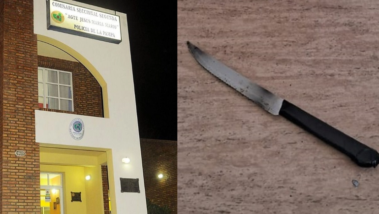 El violento episodio termino con un herido de arma blanca en Santa Rosa