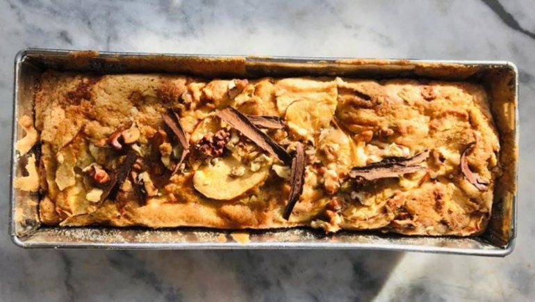 Fabuloso budín de manzana, ideal para los mates o el café