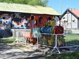Trasladaron la antigua locomotora de la Isla Jordán a la estación ferroviaria