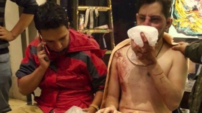 Barras de River le dieron una brutal paliza a hinchas de Wilstermann