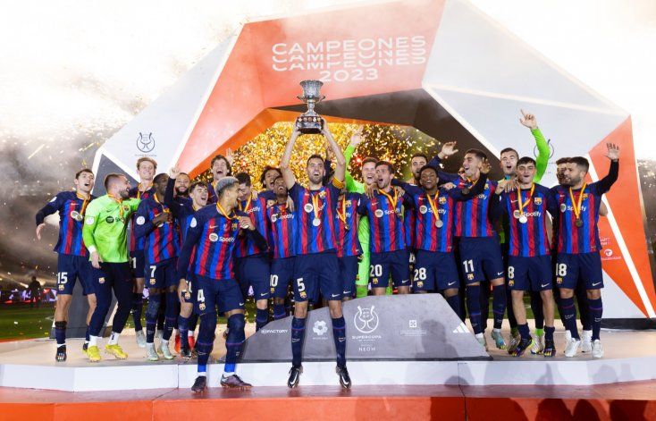 Barcelona ganó el clásico y se quedó con la Supercopa española