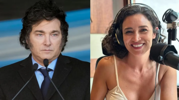 Siguen los cruces entre Javier Milei y Julia Mengolini
