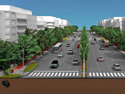 La obra de la avenida Mosconi promete cambiar para siempre el tránsito en Neuquén. La obra de la avenida Mosconi promete cambiar para siempre el tránsito en Neuquén.