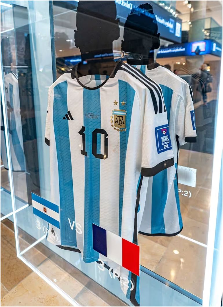 La camiseta de Lionel Messi en la final de Qatar La camiseta de Lionel Messi en la final de Qatar