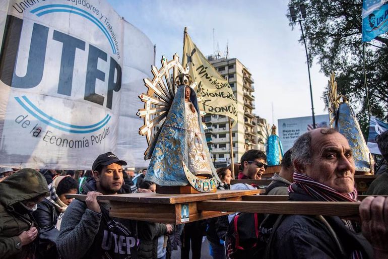 Marcha a San Cayetano de la CGT en 2024. Marcha a San Cayetano de la CGT en 2024.