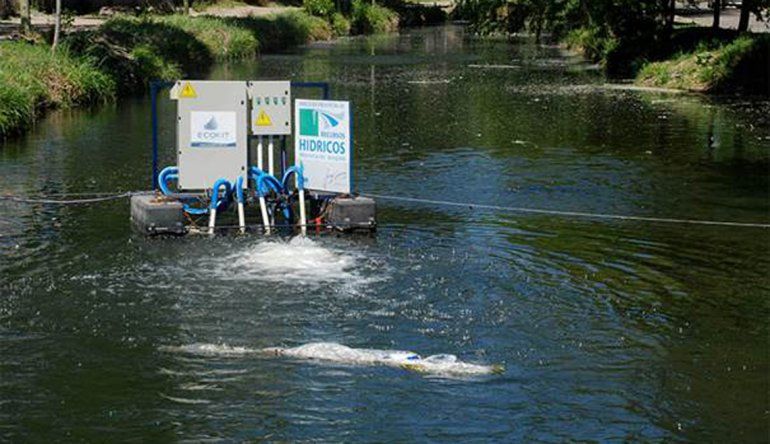 Eliminan olores del arroyo Durán con máquinas de ozonización