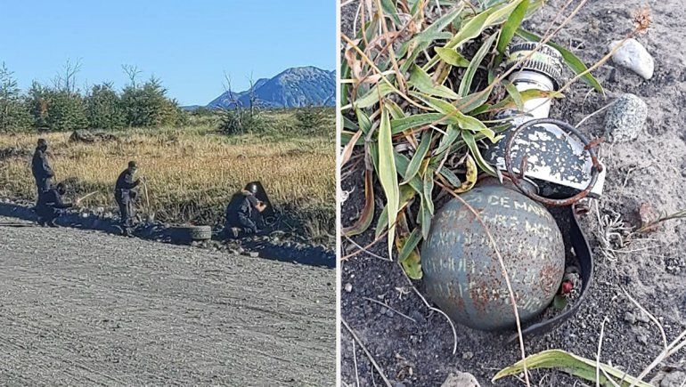 Video: detonaron una granada que encontró un turista en el Lanín