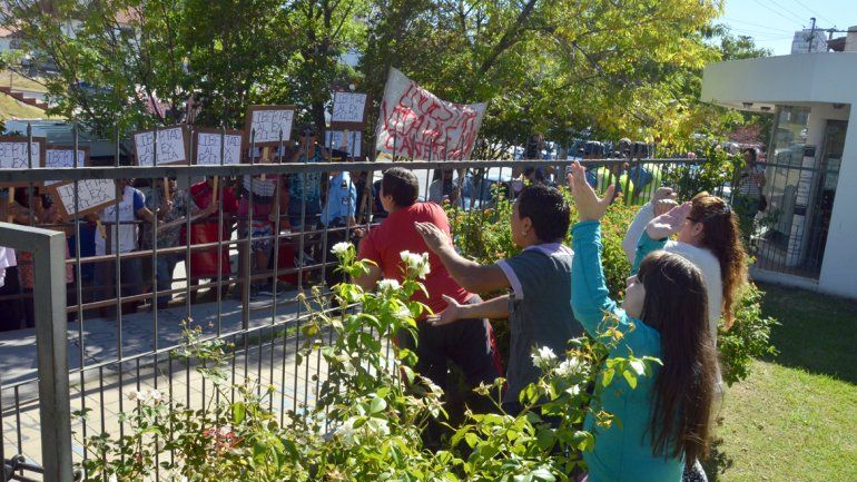 Los incidentes se registraron en la mañana de ayer en sede judicial.