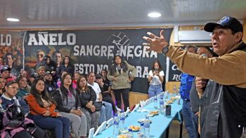 Rucci ante la militancia. Rucci ante la militancia.