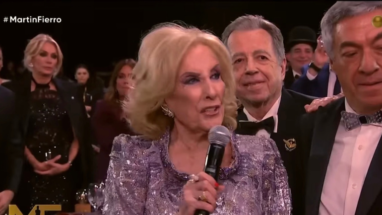 Mirtha Legrand se llevó la estatuilla número 34 de los Martin Fierro&nbsp;