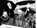 Raúl Alfonsín y Felipe Sapag