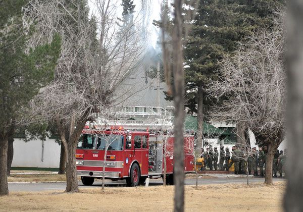 Incendio en el Batallón de Ingenieros